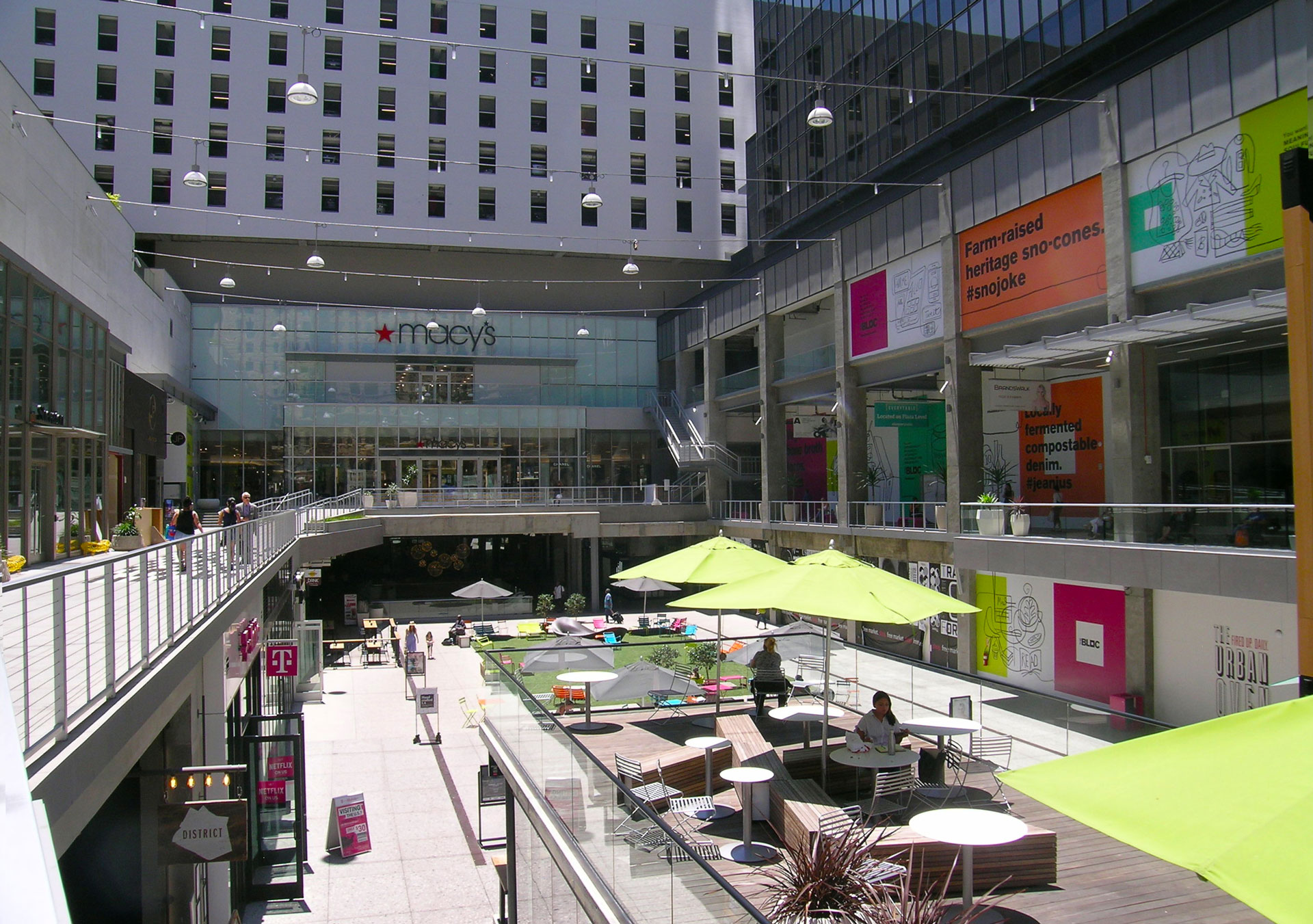 The Bloc outdoor mall plaza