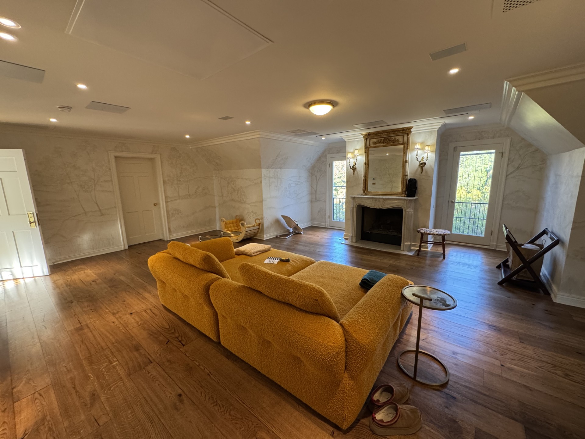 Elvis Presley's former master suite custom audio visual system