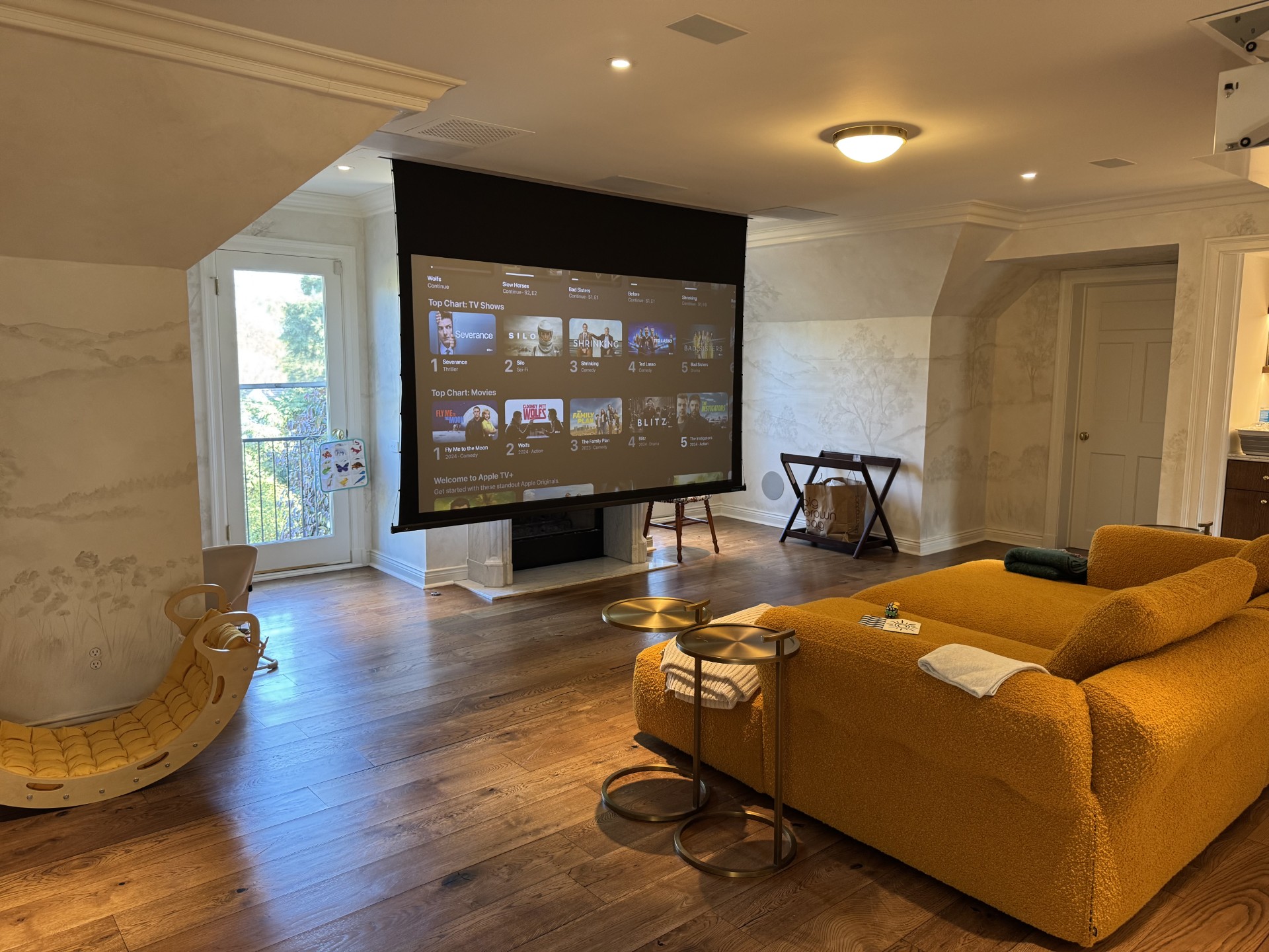 Elvis Presley's former master suite custom audio visual system